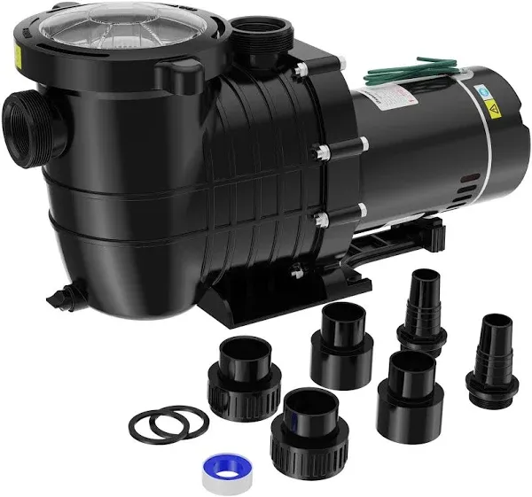 1.5HP Pump In/Above 115V-240V Self-prime Motor 15000-31000 Gal Pool HBP1100 uL