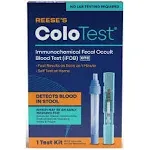 Reese&#039;s Colo Test Immunochemical Fecal Occult Blood Test IFOB 1 Test Exp. 11/25