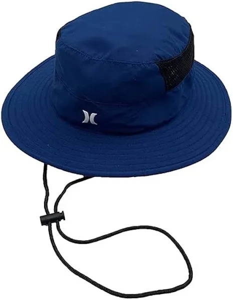 Hurley Size S/M Beach Boonie Bucket Hat Air Vent Hiking Outdoors Cap Blue New