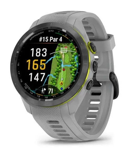 Garmin Approach S70, 42mm, Premium GPS Golf Watch, Powder Gray