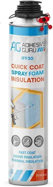 AG930 25.36 oz. Insulation Spray Foam Sealant, Thermal and Sound Insulation, Self Expanding Polyurethane Foam (1-Pack)