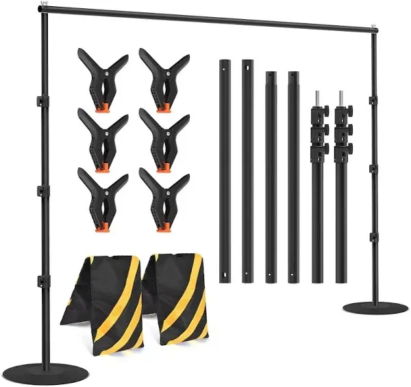 XvmeiMym Heavy Duty Backdrop Banner Stand