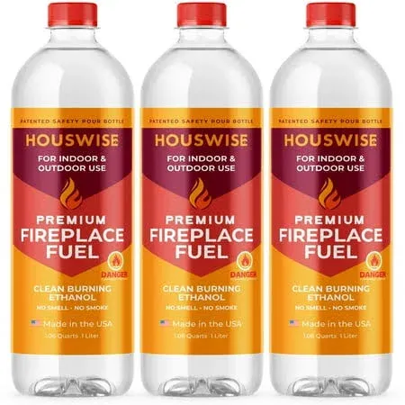 Houswise Bio Ethanol Fireplace Fuel