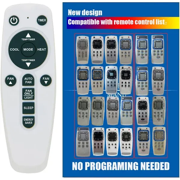 Replacement for Frigidaire Air Conditioner Remote Control Listed in The Picture