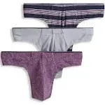 Jockey Men's Underwear Casual Cotton Stretch Thong - 3 Pack