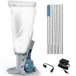 Kokido 2024 Rechargeable Cordless Pool Leaf Vacuum, 30GPM Strong Suction, 75 ...