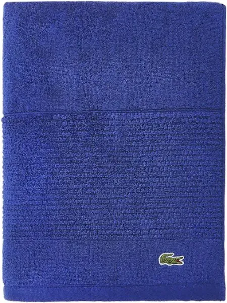 Lacoste Legend Bath Towel, Supima Cotton, 650 GSM, 30"x 54", Surf Blue (T16825B3933054)