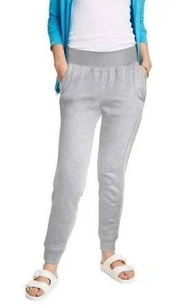 NWT Hanes EcoSmart Women&#x27;s Fleece Joggers, 29&quot; Size S Color Ebony