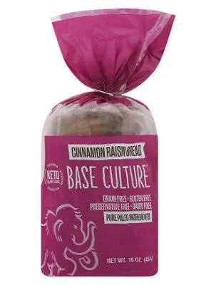 Base Culture Cinamon Raisin Bread - 16 OZ