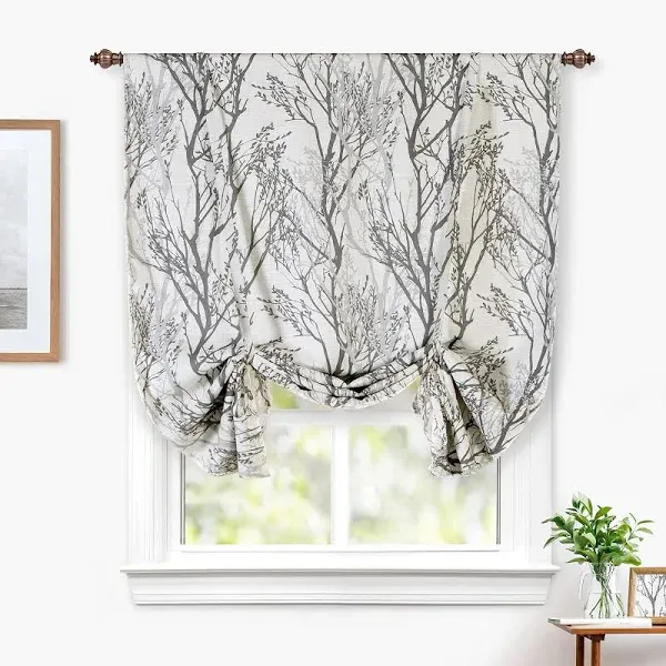 Driftaway Tree Branch Blackout Tie Up Curtain