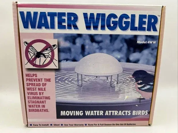 Water Wiggler Attract Bird Bath Moving Water Attracts Birds Model 4WW NEW in Box