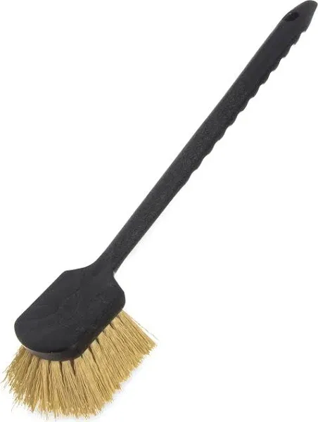 SPARTA 36505L00 Plastic Utility Brush, Scrub Brush With Long Handle For Kitchen, Restaurant, Home , 20 Inches, Black