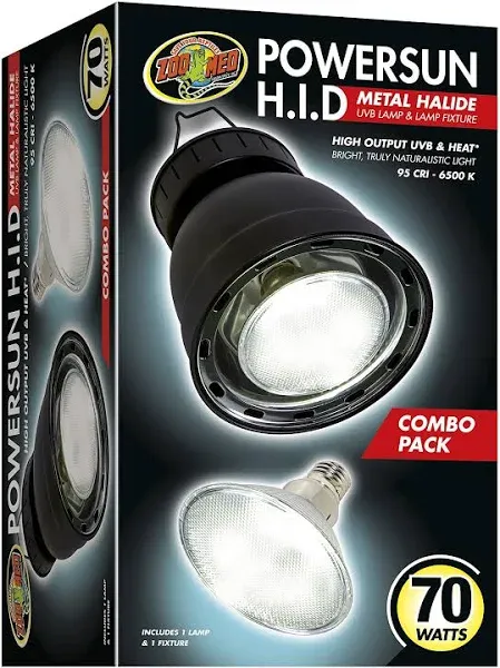 Zoo Med PowerSun H.I.D Metal Halide UVB Lamp & Lamp Fixture