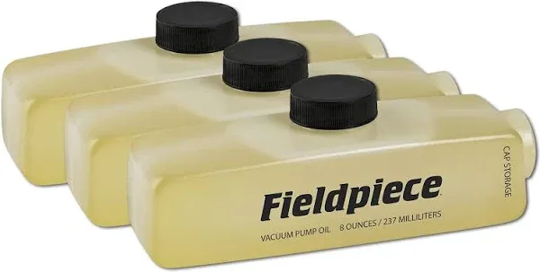 Fieldpiece Vacuum Pump Oil 8 Ounce 3-Pack