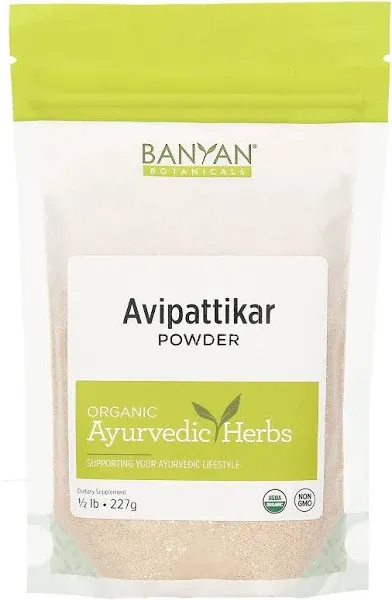 Banyan Botanicals Avipattikar Powder – Organic Avipattikar with Clove Flower, Cardamom Seed & Vidanga ­­– for Supporting Smooth Digestion & a Calm Stomach – ½ lb. – Non-GMO Sustainably Sourced Vegan