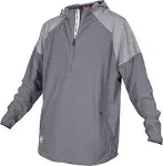 Rawlings Youth Color Sync Long Sleeve Baseball Batting Jacket Blue Grey