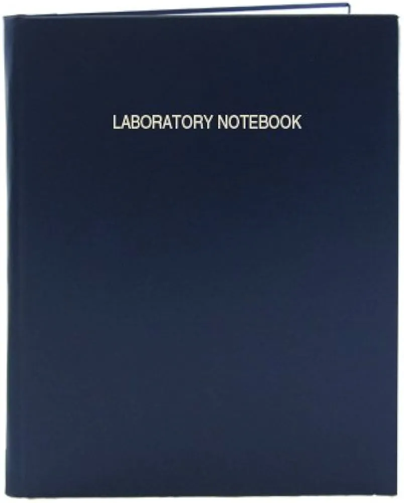  Lab Notebook/Labor<wbr/>atory Notebook - 96 Pages (.25&#034; Grid 8.8 x 11.25 - 96pg Blue