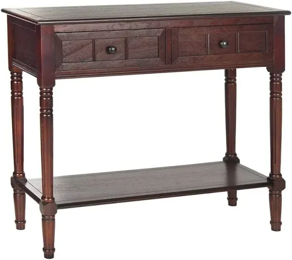 SAFAVIEH Samantha 2-Drawer Console Table - 35.8" x 13.8" x 29.5" - Bed Bath & Beyond - 6971948