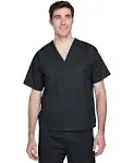 Harriton M897 - Adult Restore 4.9 oz. Scrub Top Black M