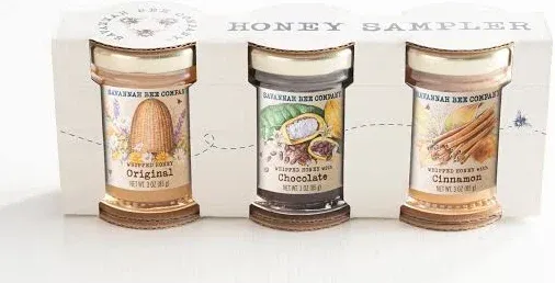 Savannah Bee Company Assorted Whipped Honey 3 oz Jar