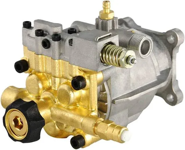 Horizontal 3/4&#034; Shaft Pressure Washer Pump, MAX 3400 PSI 2.5 GPM Replacement ...