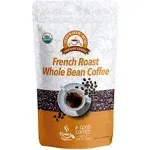 Alex's Low Acid Organic Coffee - French Roast Whole Bean (12oz), 1 Bag