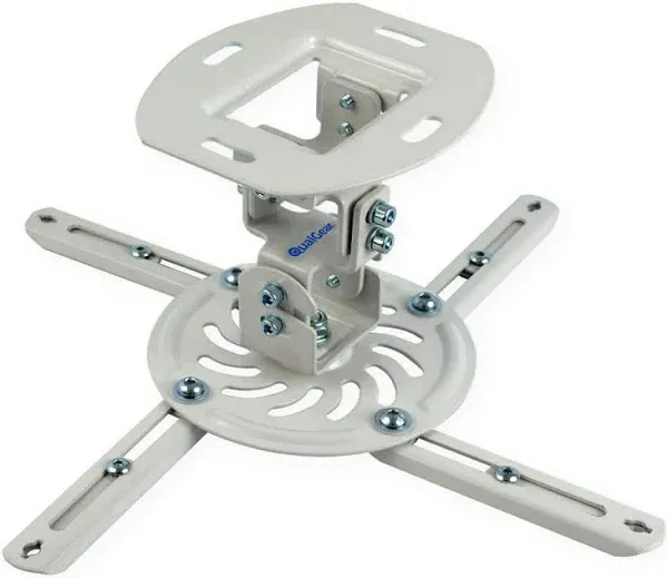 QUALGEAR Universal Projector Ceiling Mount White QG-PM-002-WHT