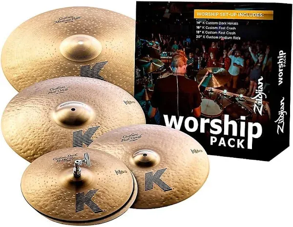 Zildjian KC0801W K Custom Worship Box Set 14/16/18/20" Cymbal Pack | Reverb