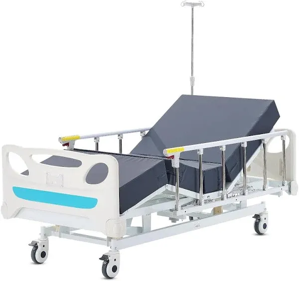 VEVOR Premium 3 Function Full Electric Hospital Bed ICU Medical Bed 440LBS Loads