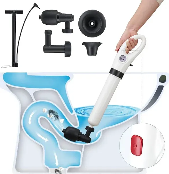 High Pressure Toilet Plunger,Plunge Blaster, Sink Plunger,Toilet unclogger, Plunger for Toilet, Plungers for Bathroom,Toilet Auger,Destupidor De Inodoro,Air Plunger