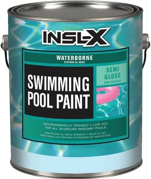 Insl-X 1 gal. White Semi-Gloss Waterborne Pool Paint