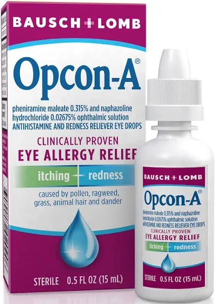 Bausch & Lomb Opcon-A Allergy Eye Drops