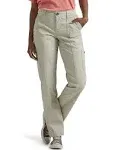 Lee Women&#039;s Ultra Lux Comfort with Flex-to-Go Utility Pant Salina Stone New NWT