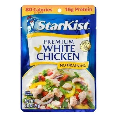 Starkist Chicken, White, Premium - 2.6 oz