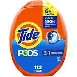 Tide Pods Laundry Detergent, Original (6.12 lbs, 112 ct)