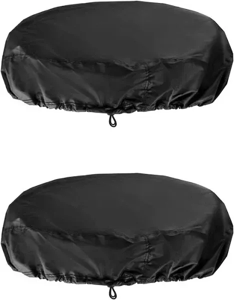 55 Gallon Drum Cover, 2 Pack Durable Drum Cap Cover, Black