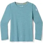 Smartwool Kids Classic Thermal Merino Base Layer Crew Cascade Green Heather Large