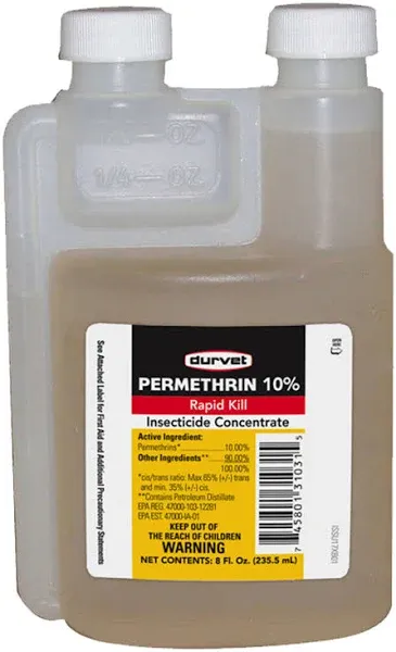 Durvet Permethrin 10% Rapid Kill for Dogs (8 oz) - [Insecticide]