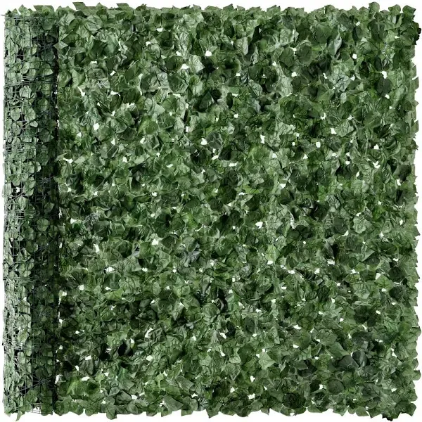 Best Choice Products 96x72in Artificial Faux Ivy Hedge Privacy Fence Screen