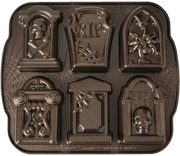 Nordic Ware Tombstone Cakelet Cake muffin Pan New made in USA fall collection