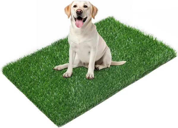 LOOBANI 33.2in x 21in Replacement Artificial Grass Puppy Training Pads, Quickly Absorbency Portable Dog Potty Grass, Fit 35x23in Potty Tray(1 Pack)