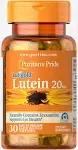 Puritan's Pride Lutein 20 mg with Zeaxanthin - 30 Softgels