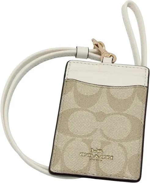 Coach Accessories Coach Id Lanyard Signature Canvas