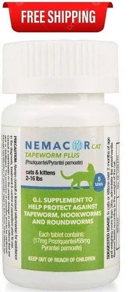 Nemacor Cat Tapeworm Plus