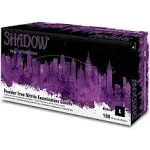 Adenna Shadow Black Nitrile Powder-Free Exam Gloves Large Case