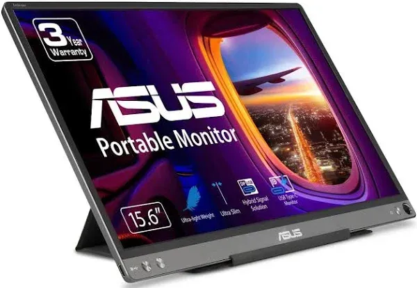 ASUS ZenScreen MB16ACE 15.6 Inch USB Type-C Portable Monitor, FHD (1920x1080),