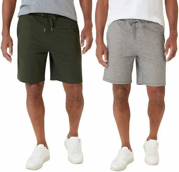 Eddie Bauer Men’s Comfort Fit Lounge Shorts, 2-Pack Size XL 