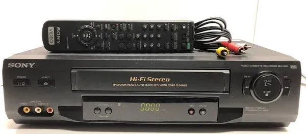 Sony SLV-N51  Hi-Fi Stereo VCR Video Cassette Player Recorder - Read Description