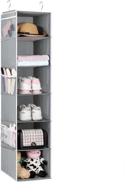 Univivi 6 Shelf Hanging Closet Organizer