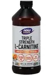 NOW Sports L Carnitine Liquid Triple Strength 3000 mg Citrus 16oz-FREE SHIP